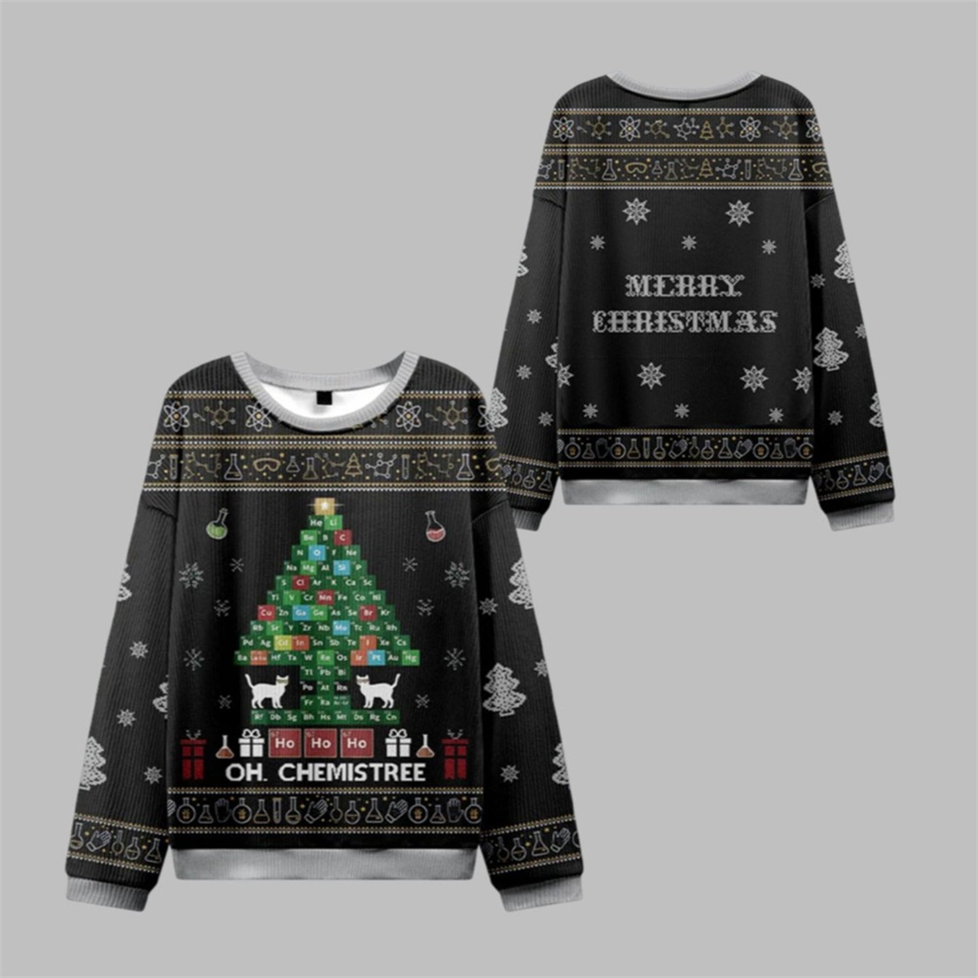 2026 Christmas Chemical Element Christmas Ugly Sweater - Moonbestprint