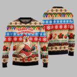 2025 Christmas Chicken Shake Your Tail Feathers Ugly Christmas Sweater – Moonbestprint