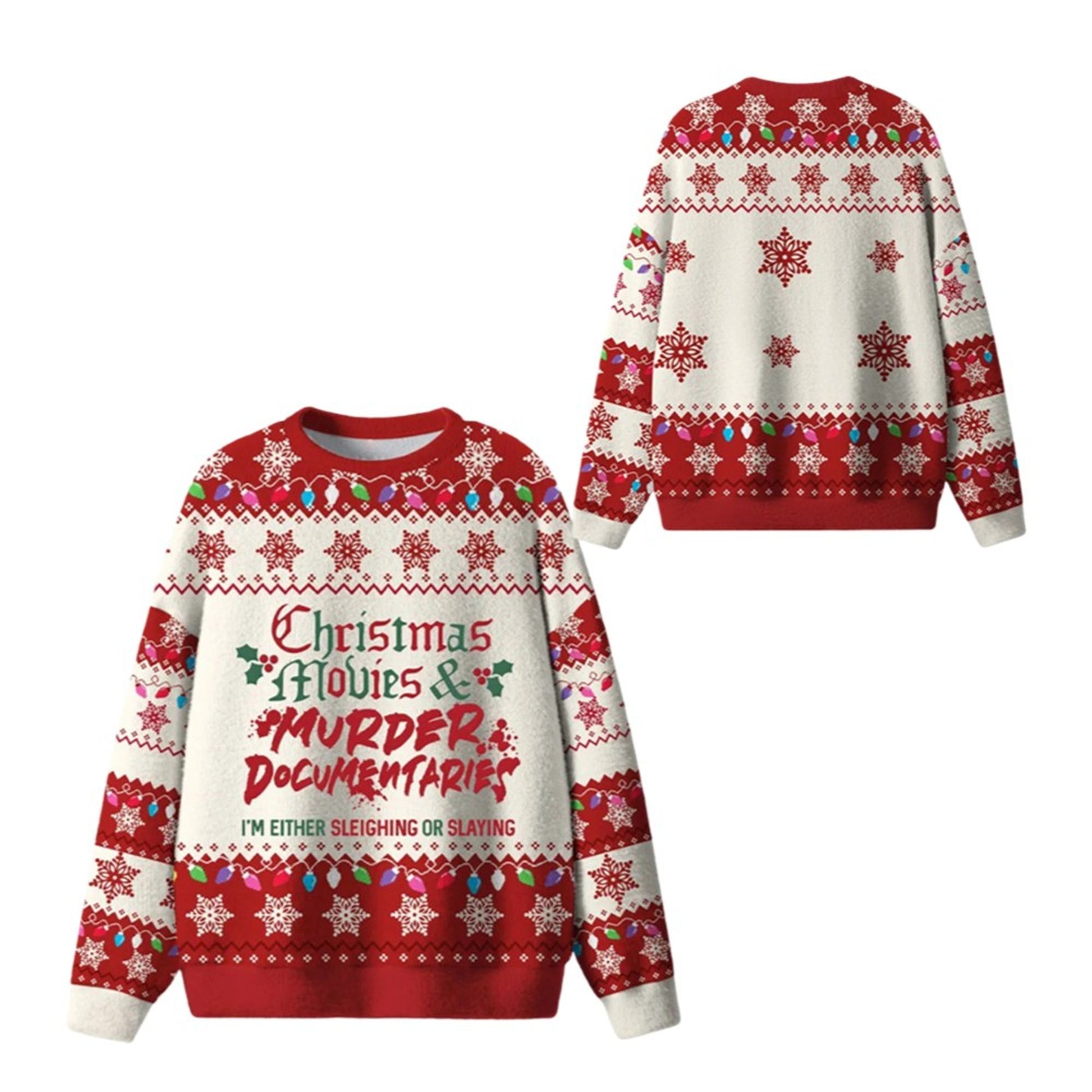 2026 Christmas Christmas And Murder Ugly Sweater - Moonbestprint