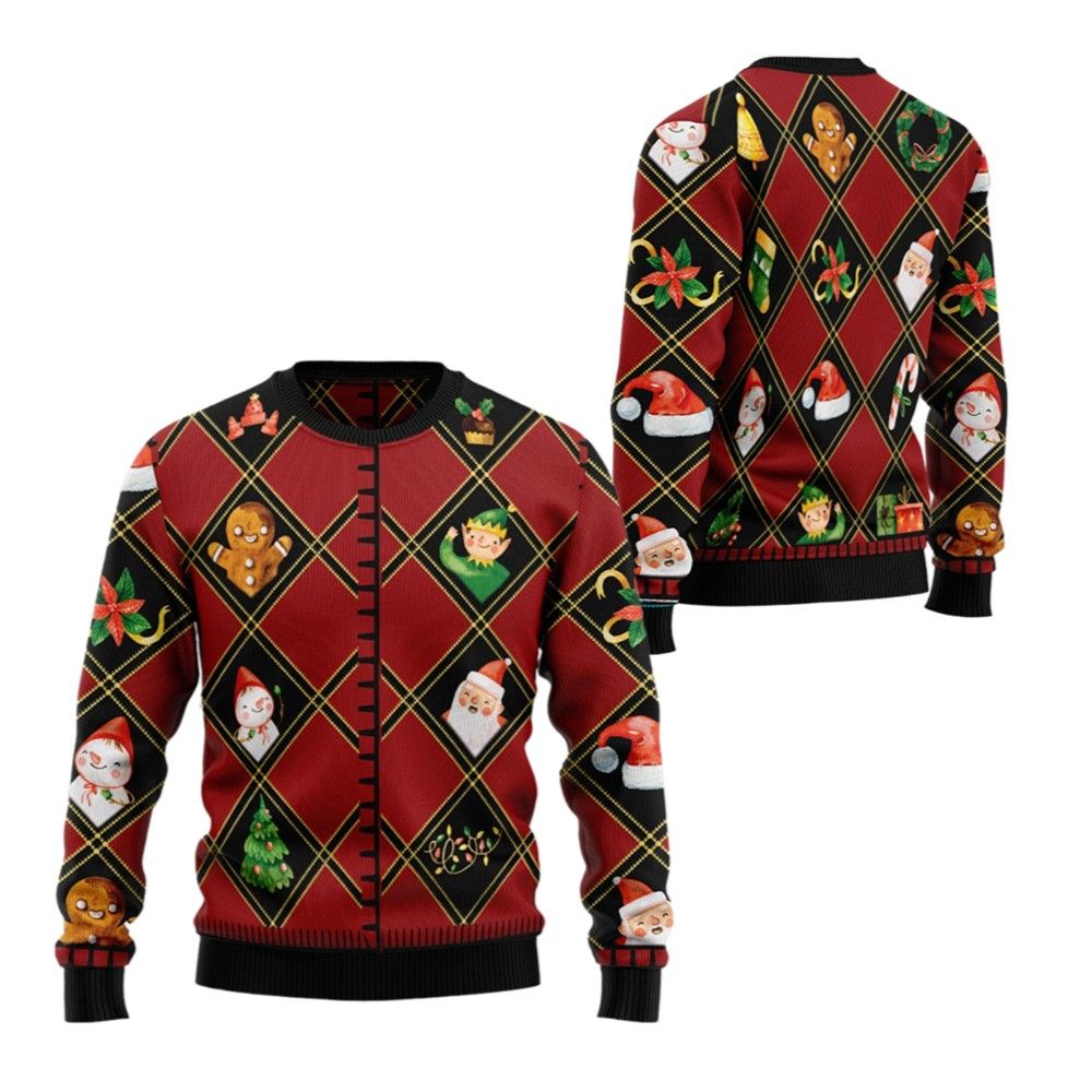 2026 Christmas Symbols Ugly Christmas Sweater - Moonbestprint