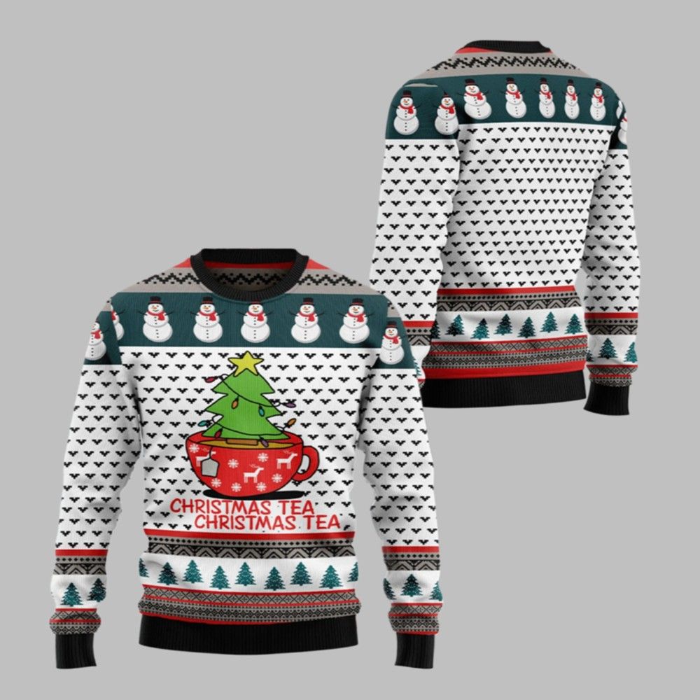 2026 Christmas Christmas Tea Christmas Tea Ugly Christmas Sweater - Moonbestprint