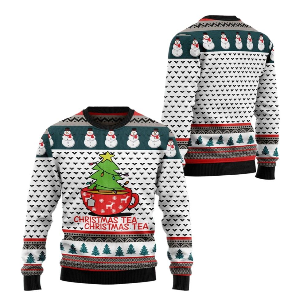 2026 Christmas Christmas Tea Christmas Tea Ugly Christmas Sweater - Moonbestprint