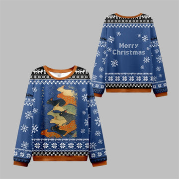 2026 Christmas Claw-some Ninja Ugly Sweater - Moonbestprint