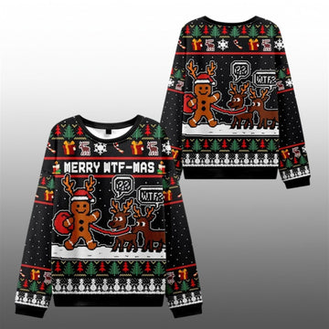 2026 Christmas Confused Reindeer Ugly Sweater - Moonbestprint