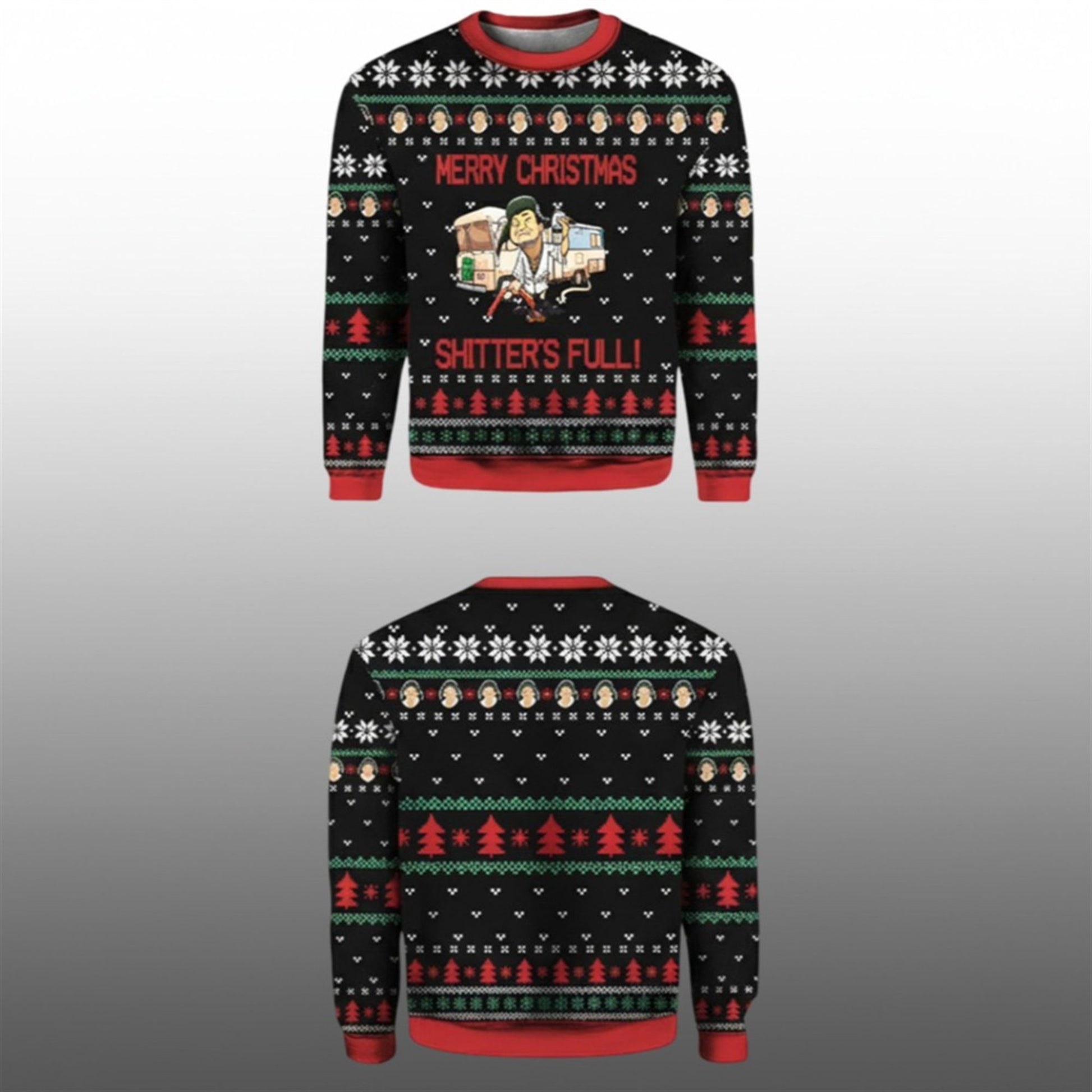 2026 Christmas Cousin Eddie Merry Christmas Shitters Full Ugly Sweater - Moonbestprint