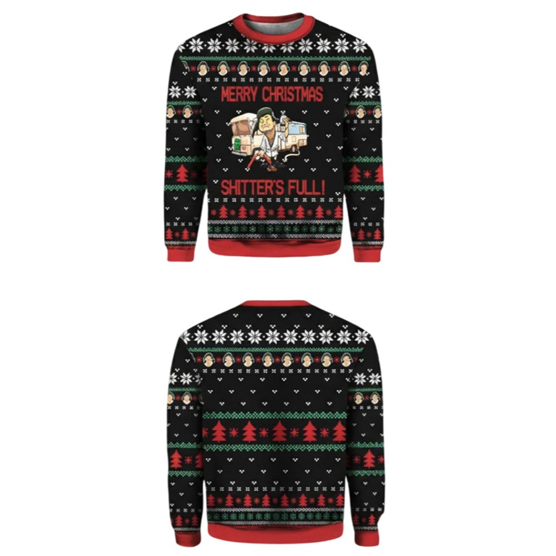 2026 Christmas Cousin Eddie Merry Christmas Shitters Full Ugly Sweater - Moonbestprint