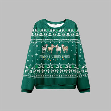 2026 Christmas Cow Merry Christmas Ugly Sweater - Moonbestprint