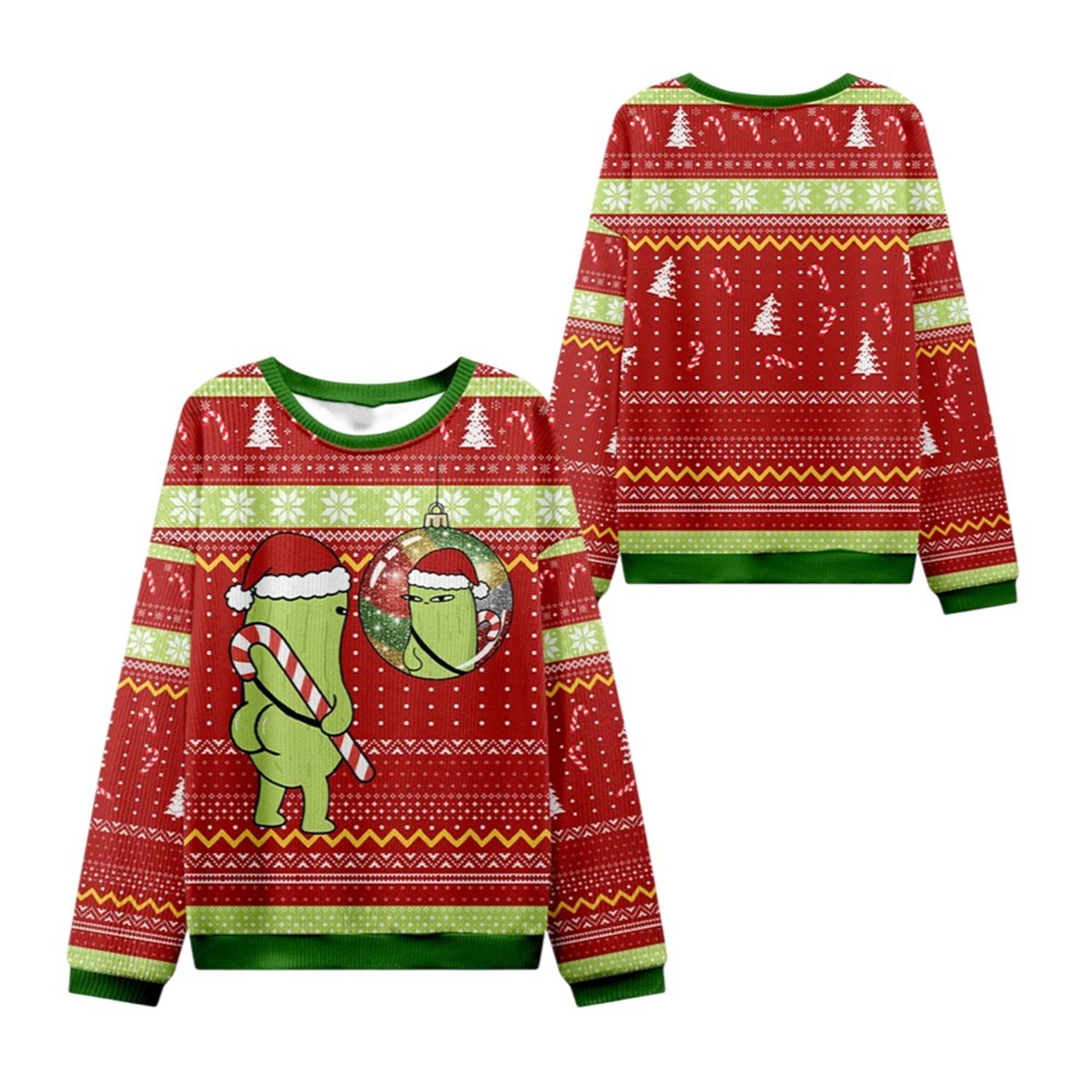 2026 Christmas Cucumber Ugly Christmas Sweater - Moonbestprint