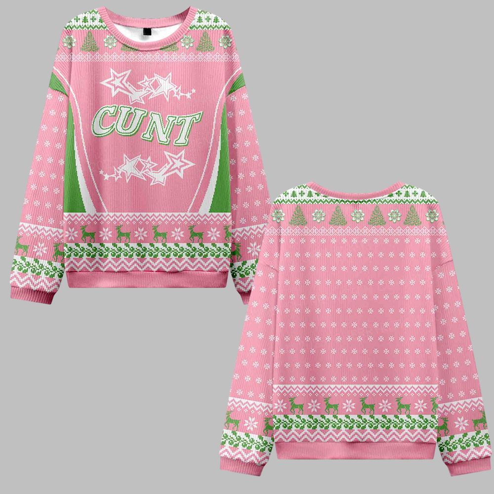 2026 Christmas Cunt Stars Ugly Christmas Sweater - Moonbestprint
