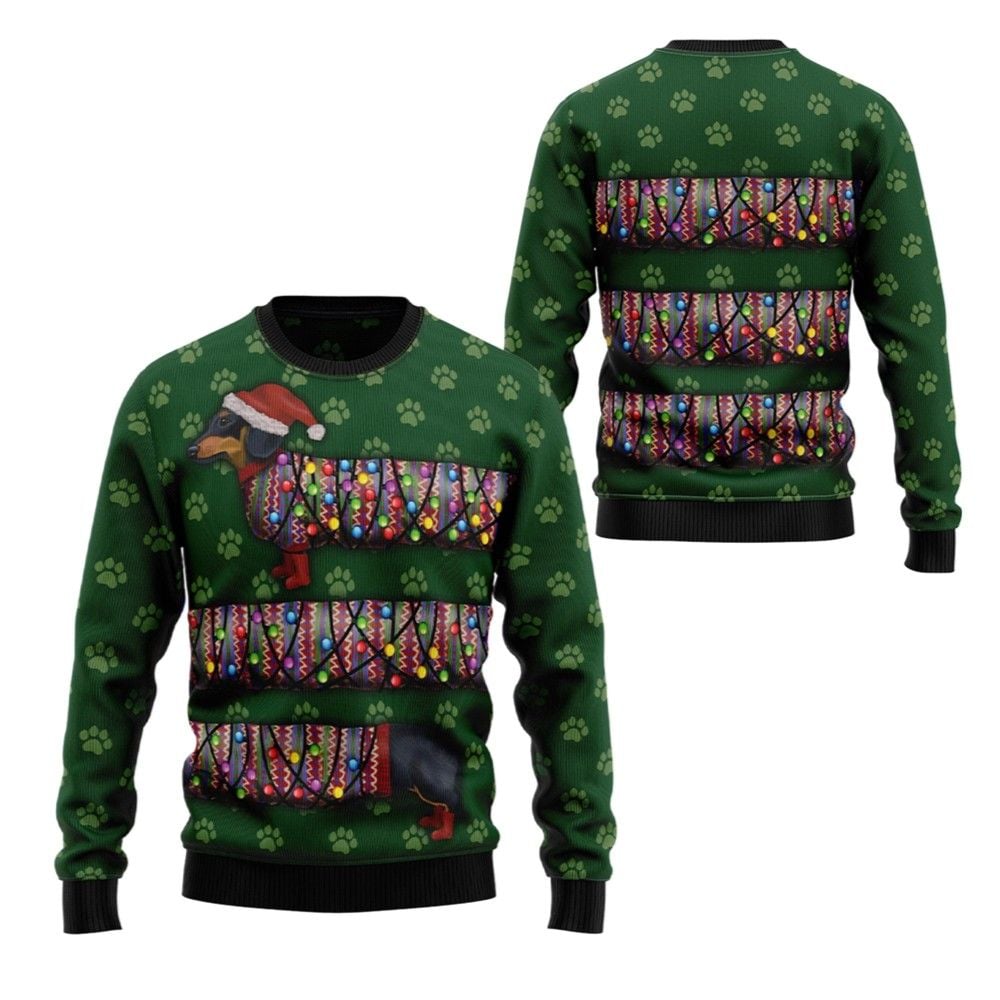 2026 Christmas Dachshund Ugly Christmas Sweater - Moonbestprint
