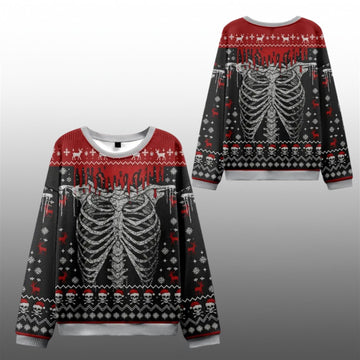 2026 Christmas Deadly Festive Vibes Ugly Sweater - Moonbestprint
