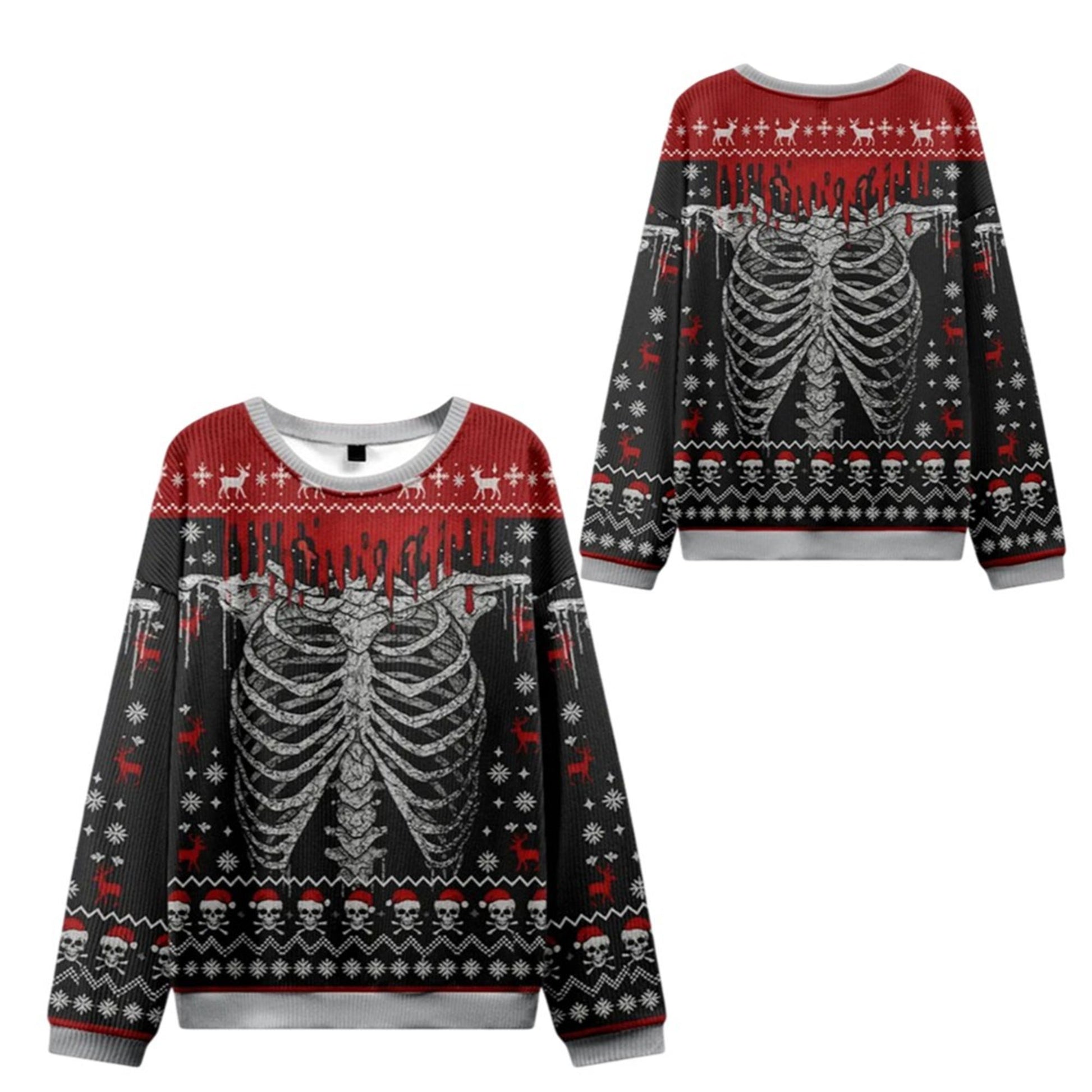 2026 Christmas Deadly Festive Vibes Ugly Sweater - Moonbestprint