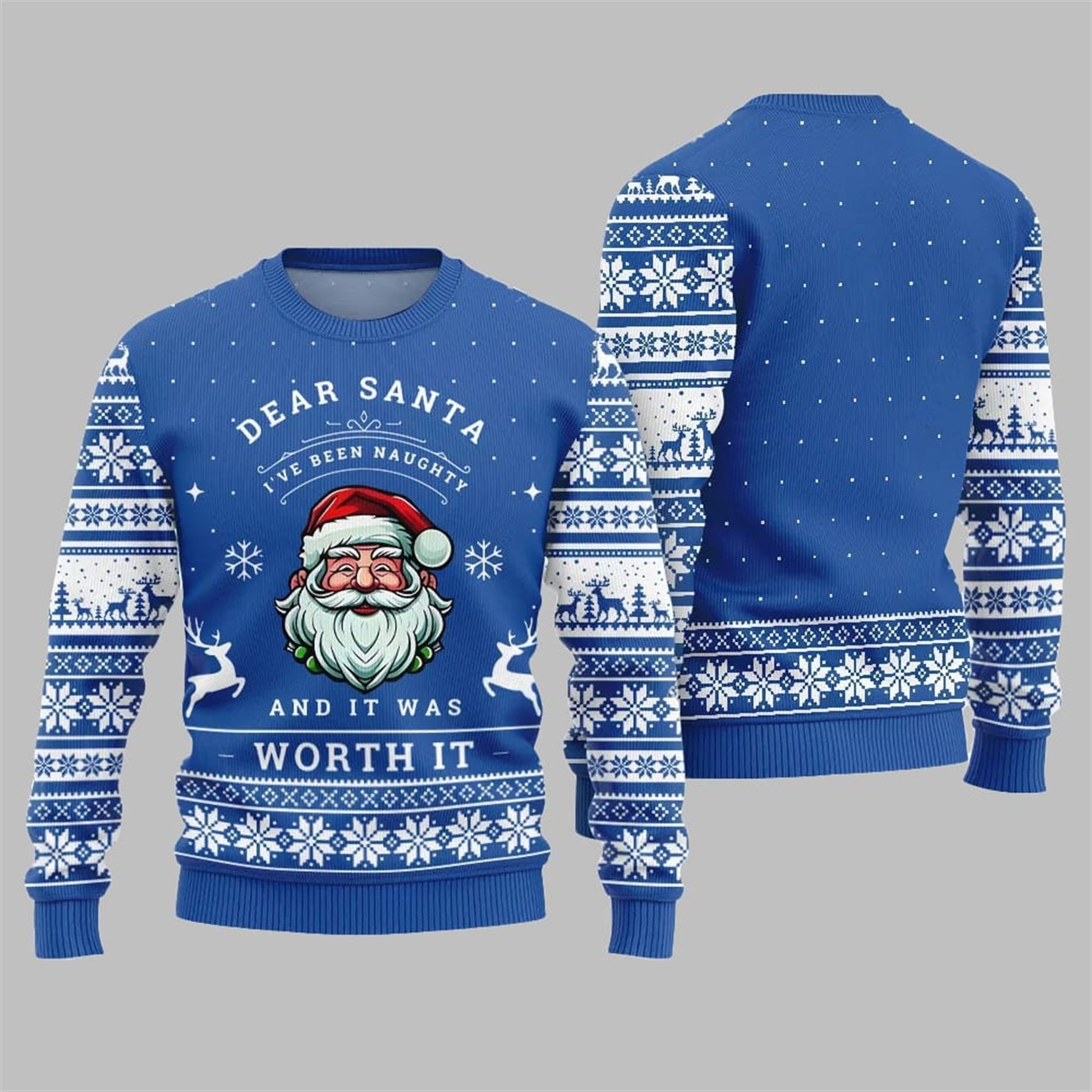 2026 Christmas Dear Santa Worth It Ugly Sweater - Moonbestprint