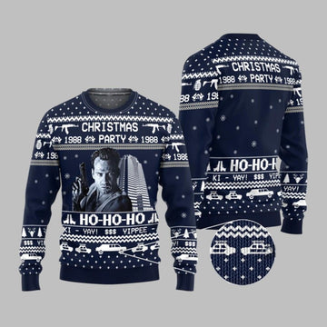 2026 Christmas Die Hard Party 1988 Ugly Christmas Sweater - Moonbestprint