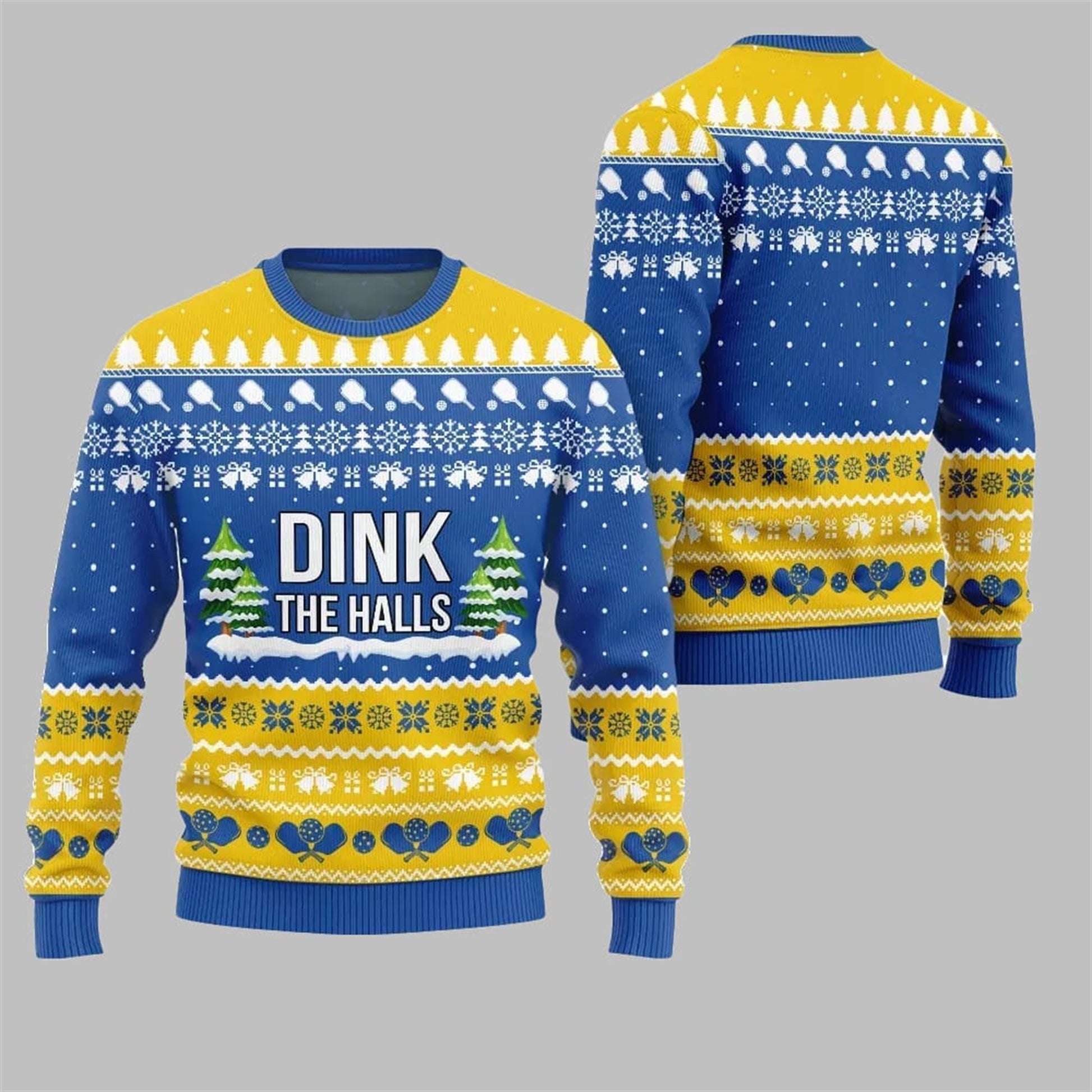 2026 Christmas Dink the Halls Ugly Christmas Sweater - Moonbestprint