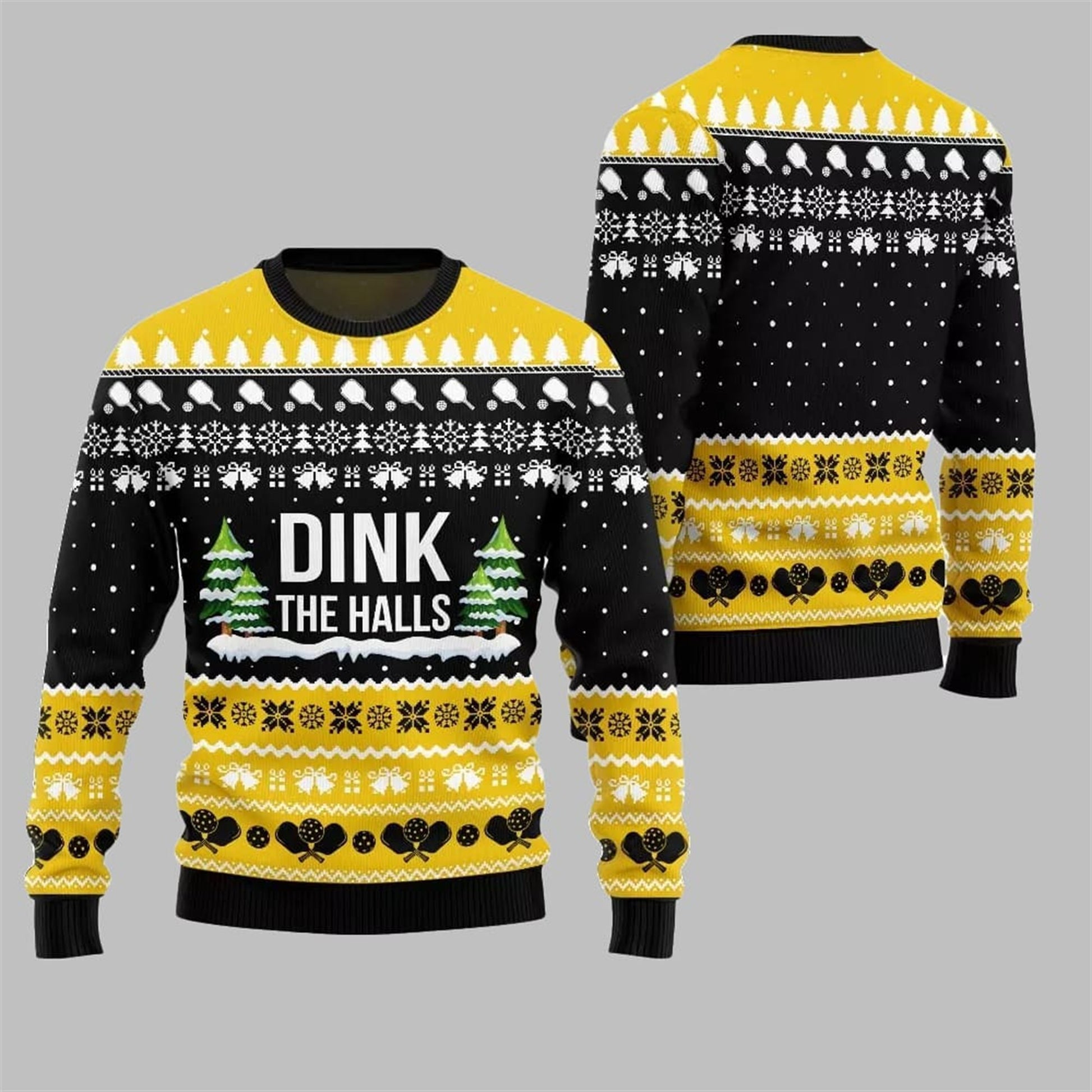 2026 Christmas Dink the Halls Ugly Christmas Sweater - Moonbestprint