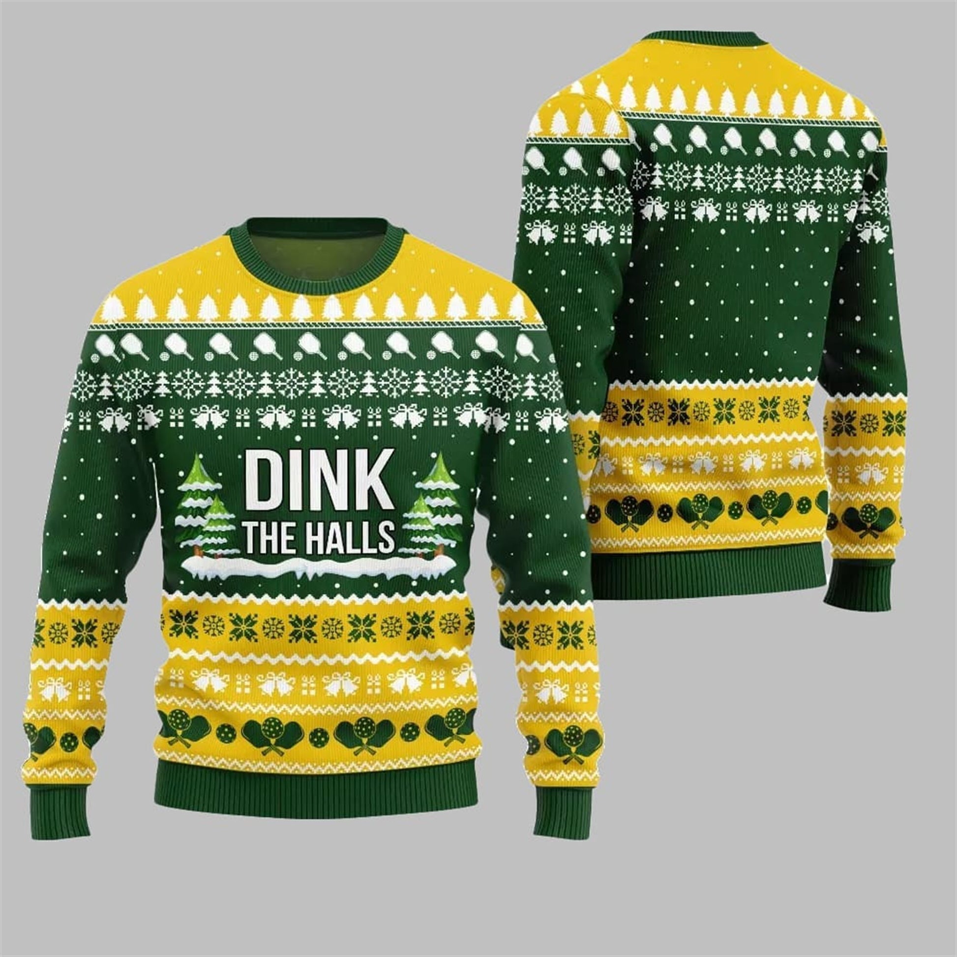 2026 Christmas Dink the Halls Ugly Christmas Sweater - Moonbestprint