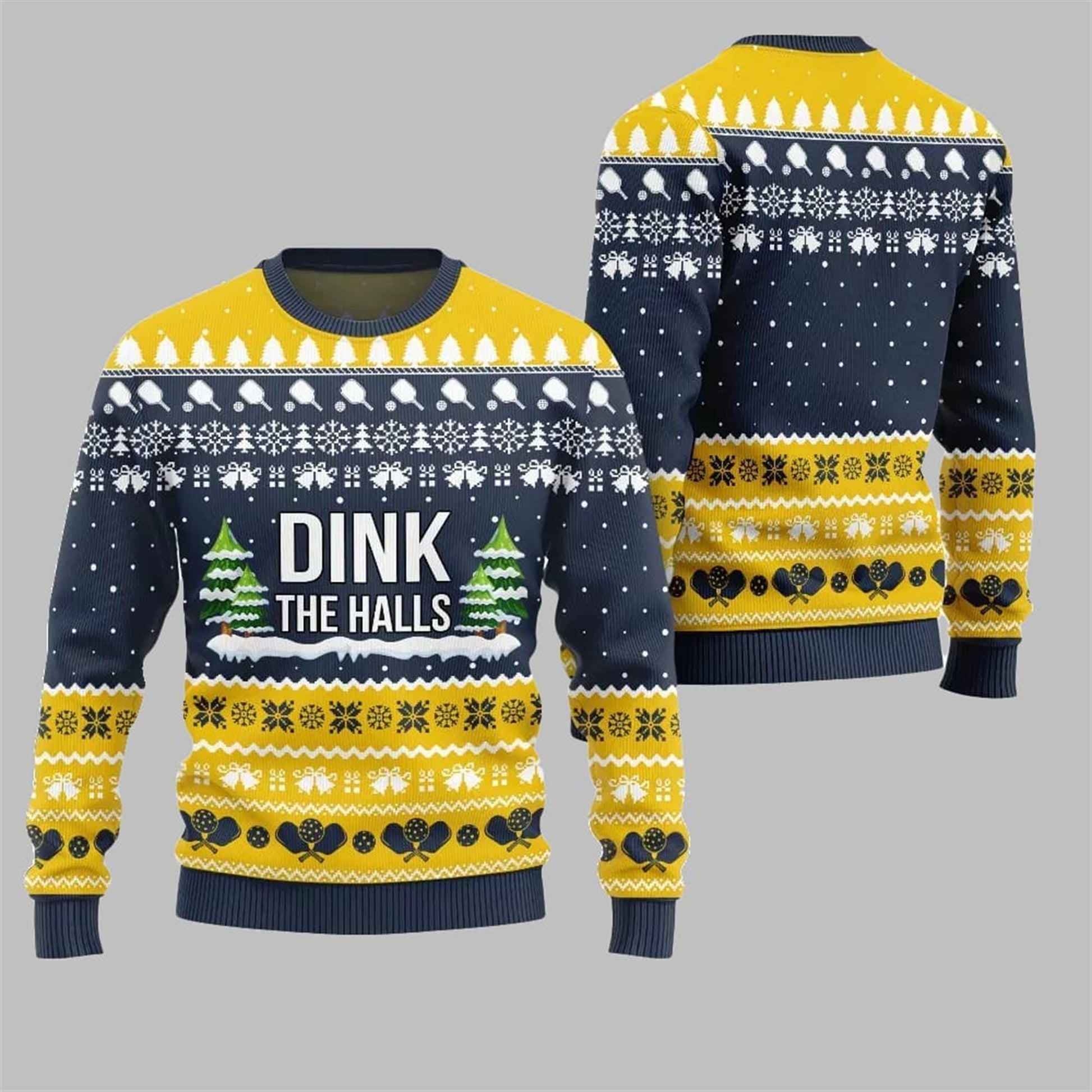 2026 Christmas Dink the Halls Ugly Christmas Sweater - Moonbestprint