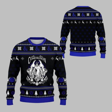 2026 Christmas DnD Conjuration Ugly Christmas Sweater - Moonbestprint