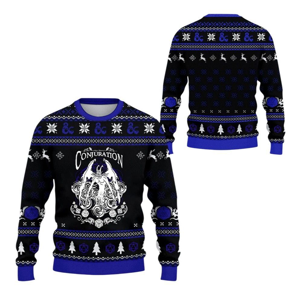 2026 Christmas DnD Conjuration Ugly Christmas Sweater - Moonbestprint