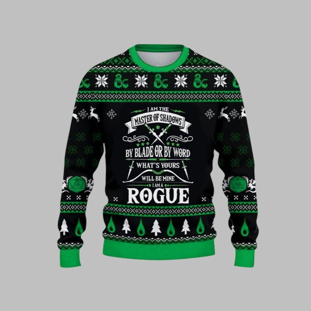 2026 Christmas DnD I Am The Master Of Shadows Ugly Christmas Sweater - Moonbestprint