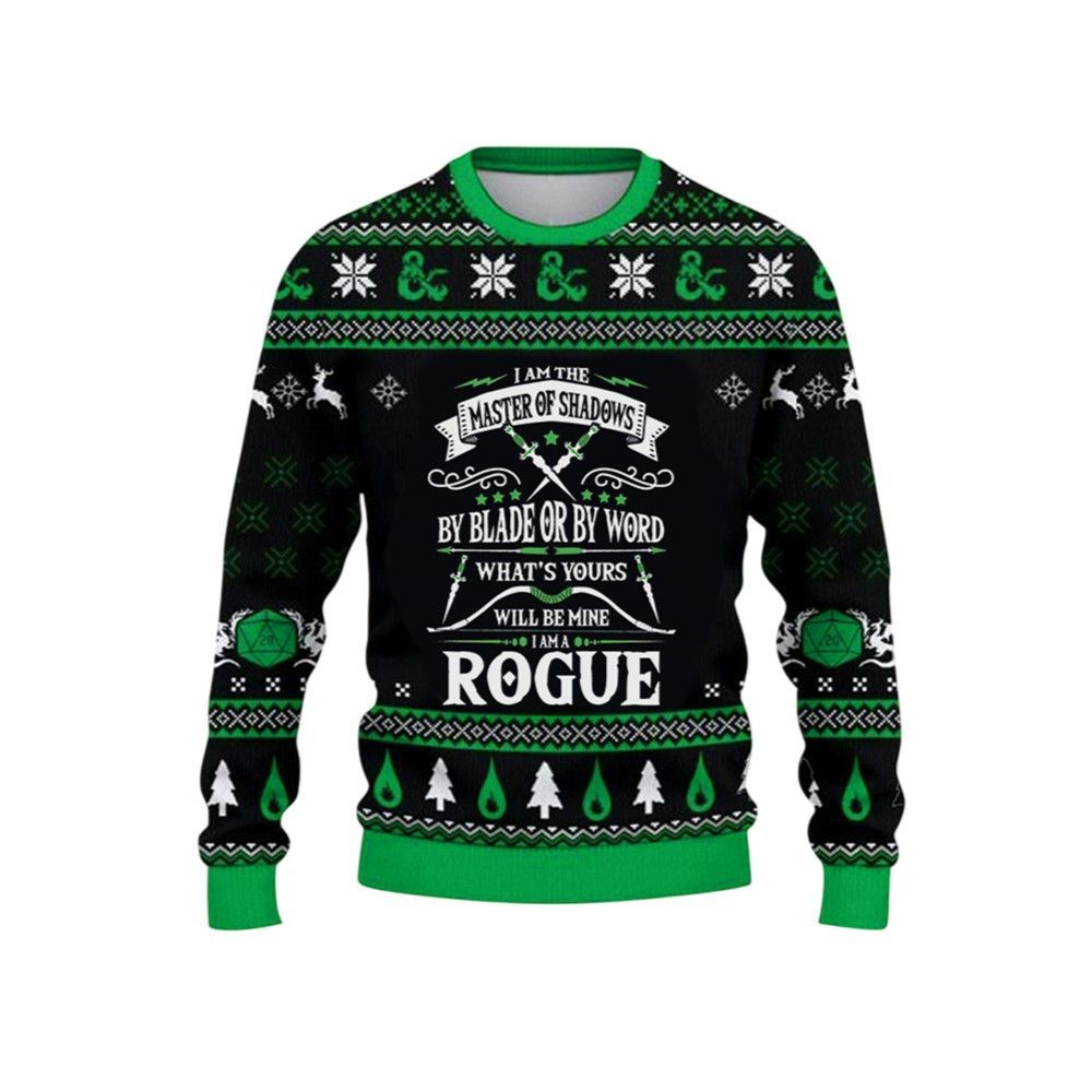 2026 Christmas DnD I Am The Master Of Shadows Ugly Christmas Sweater - Moonbestprint