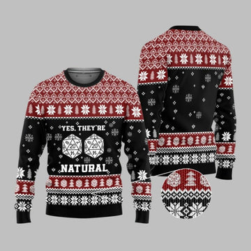 2026 Christmas DnD Yes Witches They're Natural Ugly Christmas Sweater - Moonbestprint