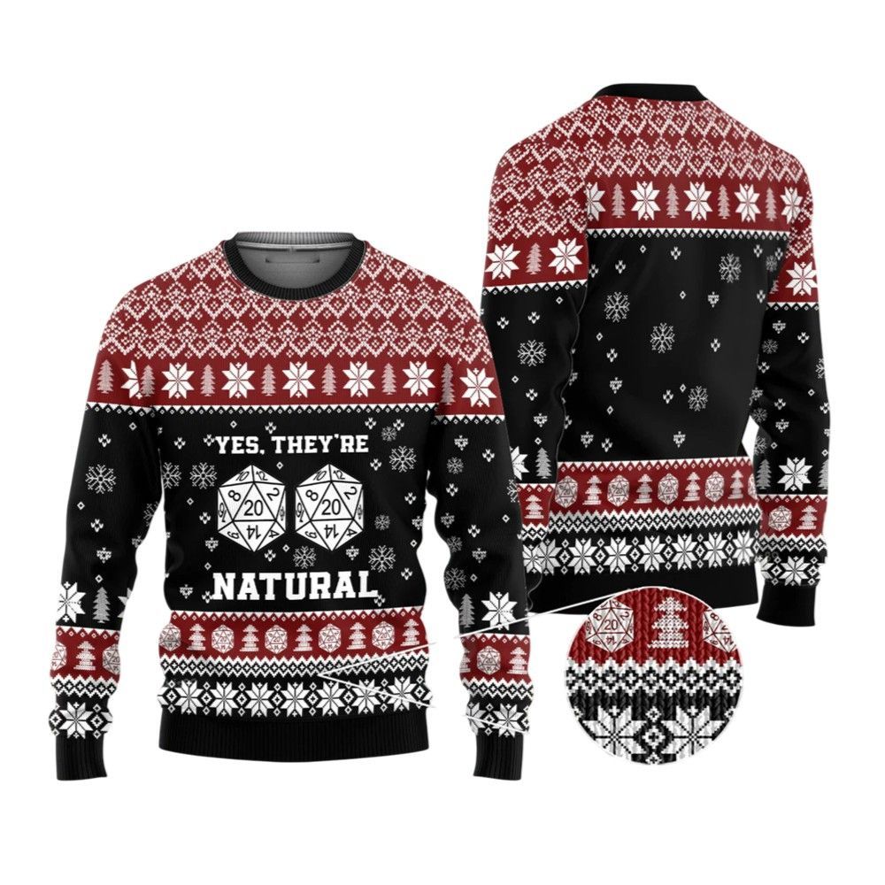 2026 Christmas DnD Yes Witches They're Natural Ugly Christmas Sweater - Moonbestprint