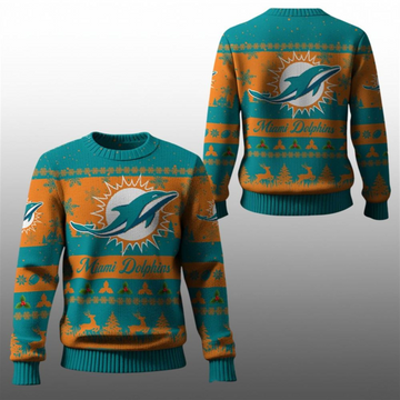 2025 Christmas Dolphins Festive Reindeer Tree Ugly Sweater – Moonbestprint
