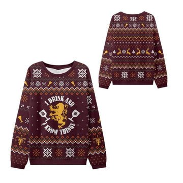 2025 Christmas Drink Know Things Ugly Sweater – Moonbestprint