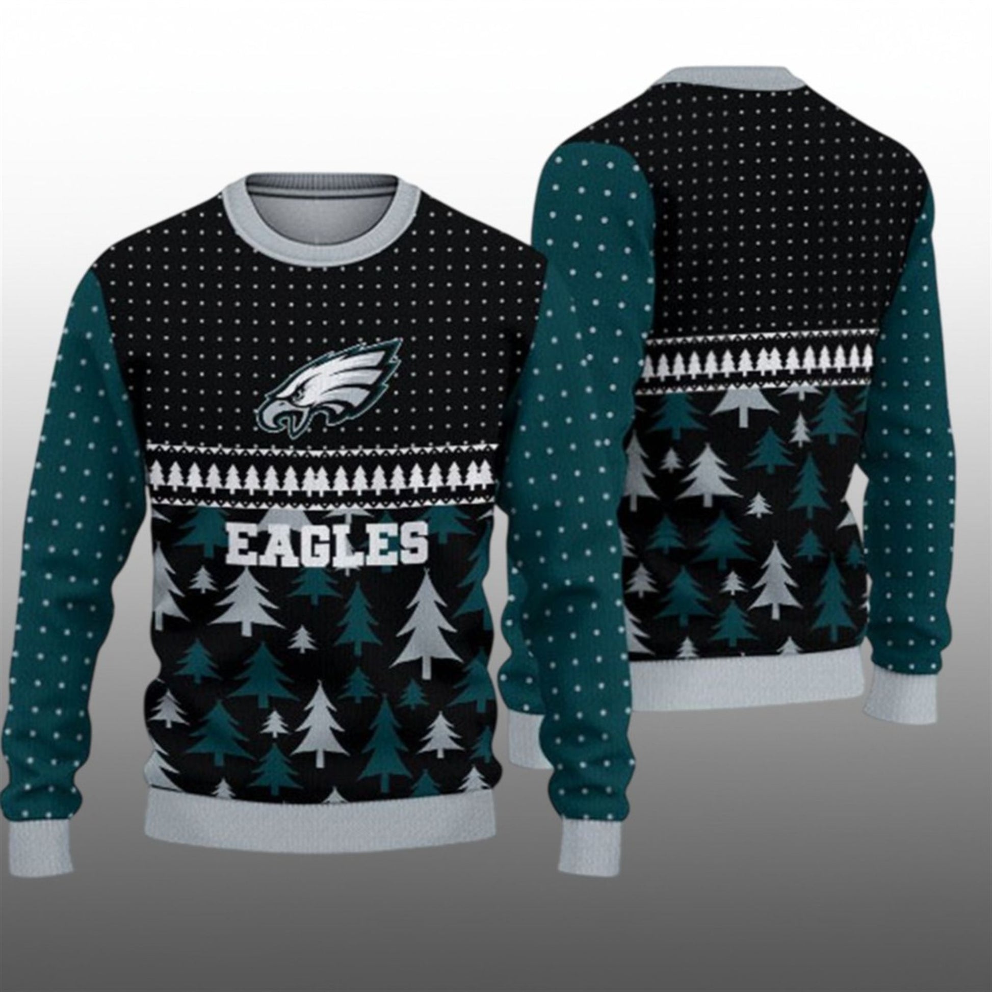 2026 Christmas Eagles Ugly Sweater - Moonbestprint