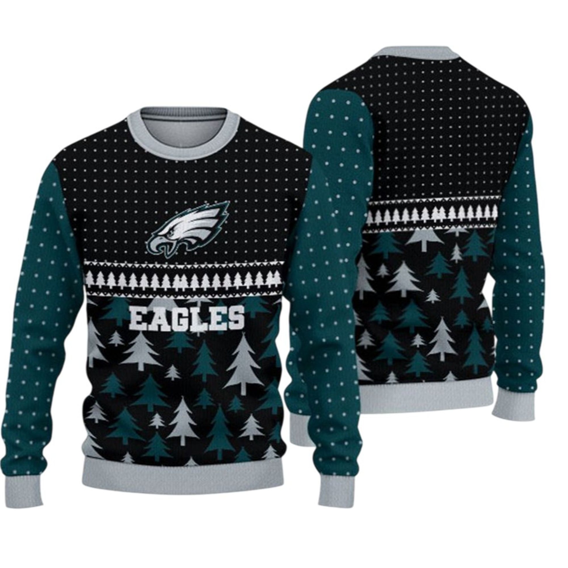 2026 Christmas Eagles Ugly Sweater - Moonbestprint