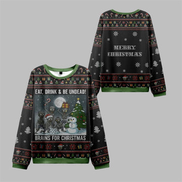 2026 Christmas Eat Drink Be Undead Ugly Sweater - Moonbestprint