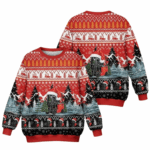 2025 Christmas Electric Forklift Ugly Christmas Sweater – Moonbestprint