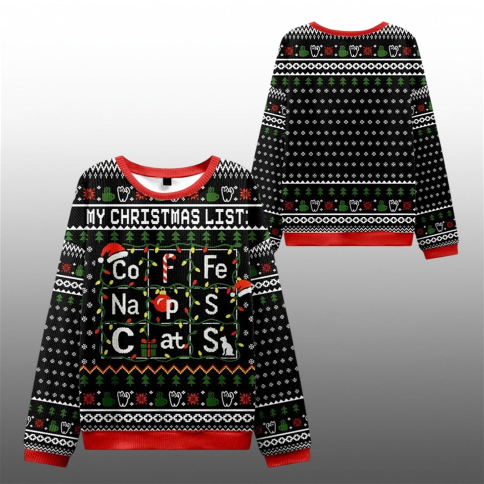 2026 Christmas Elements Table Ugly Sweater - Moonbestprint