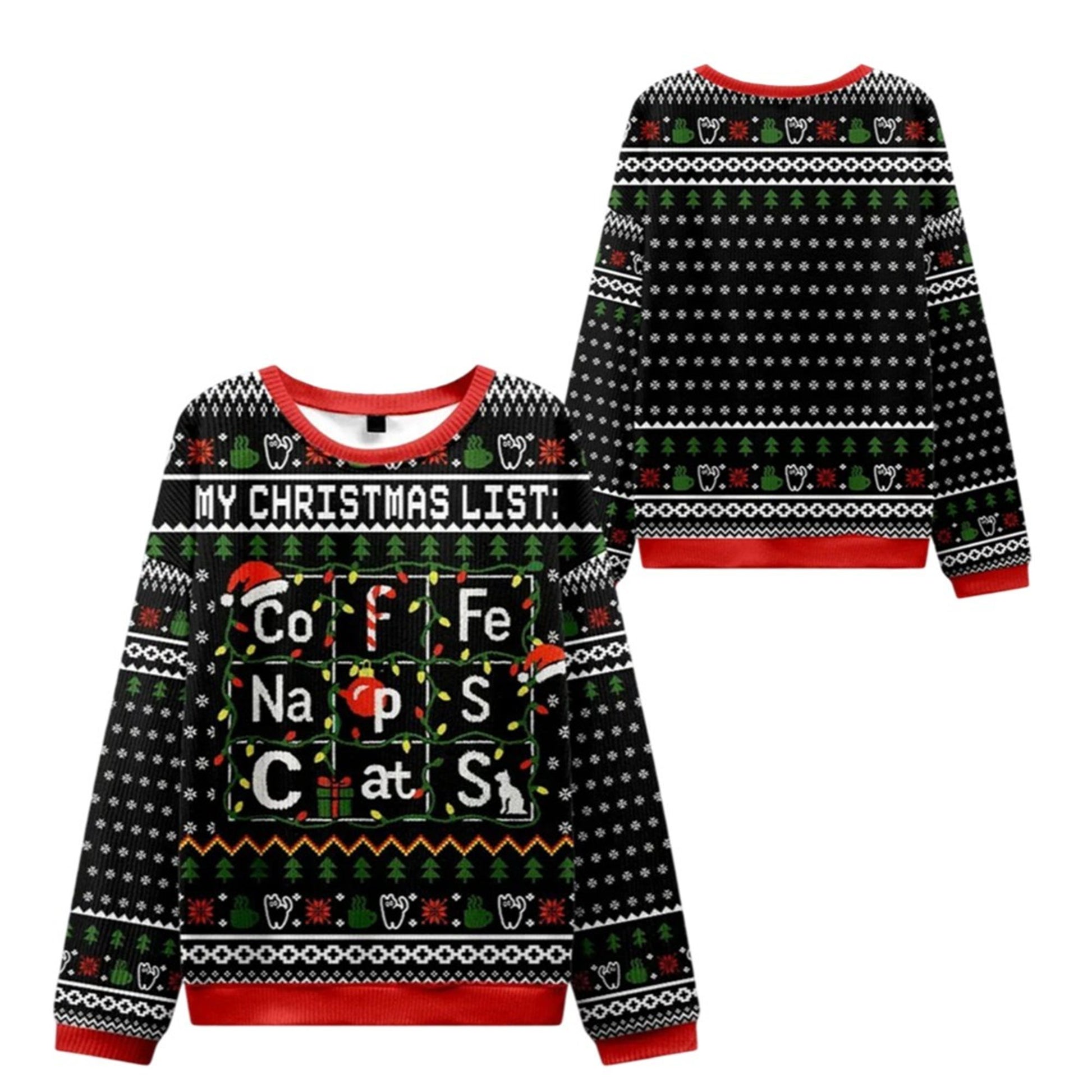 2026 Christmas Elements Table Ugly Sweater - Moonbestprint