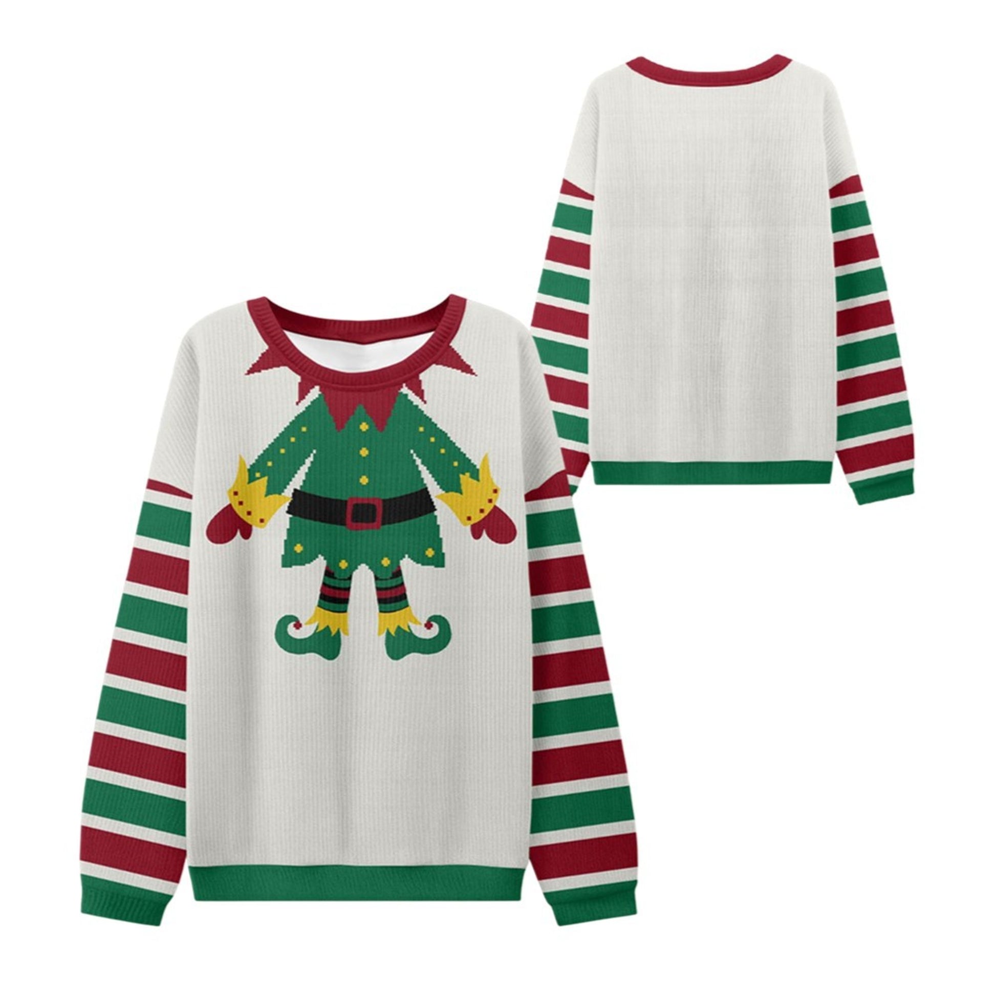 2026 Christmas Elf Costume Ugly Sweater - Moonbestprint