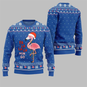 2026 Christmas Fala Mingo Flamingo Sweater - Moonbestprint