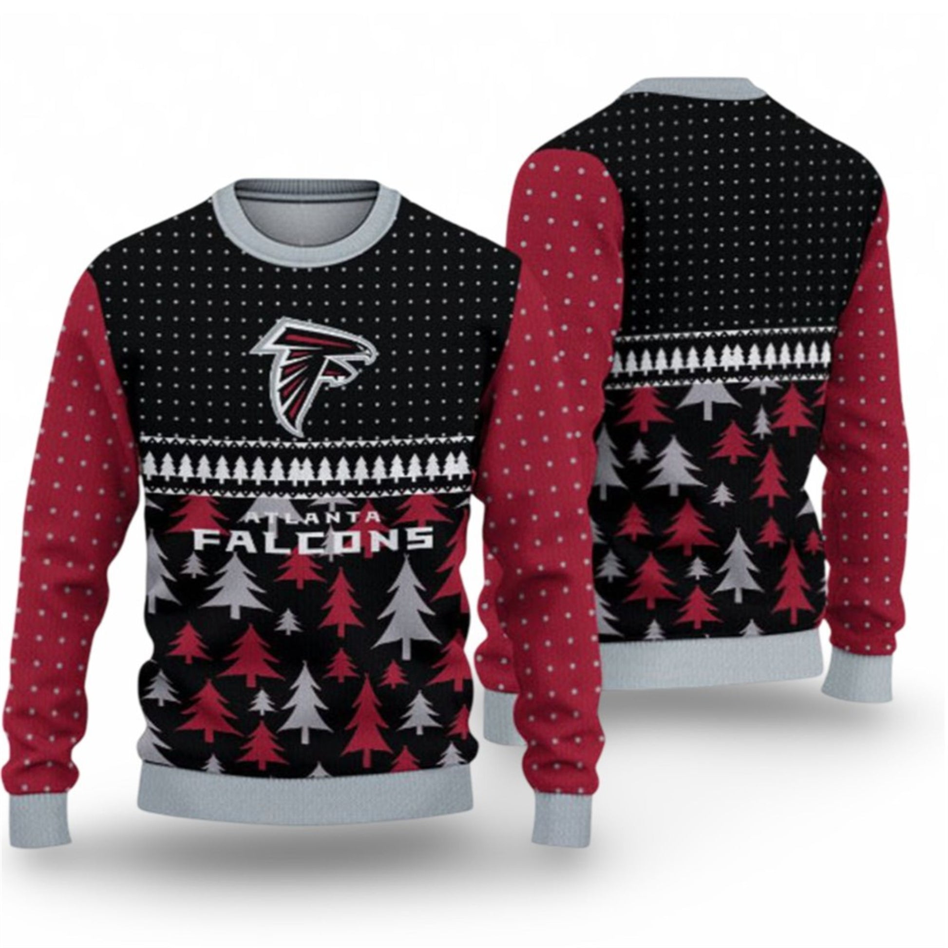2026 Christmas Falcons Ugly Sweater - Moonbestprint