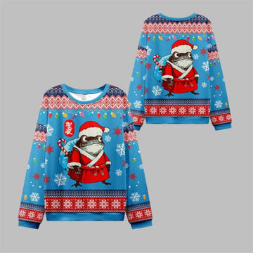 2026 Christmas Frog Brings Gifts Ugly Sweater - Moonbestprint