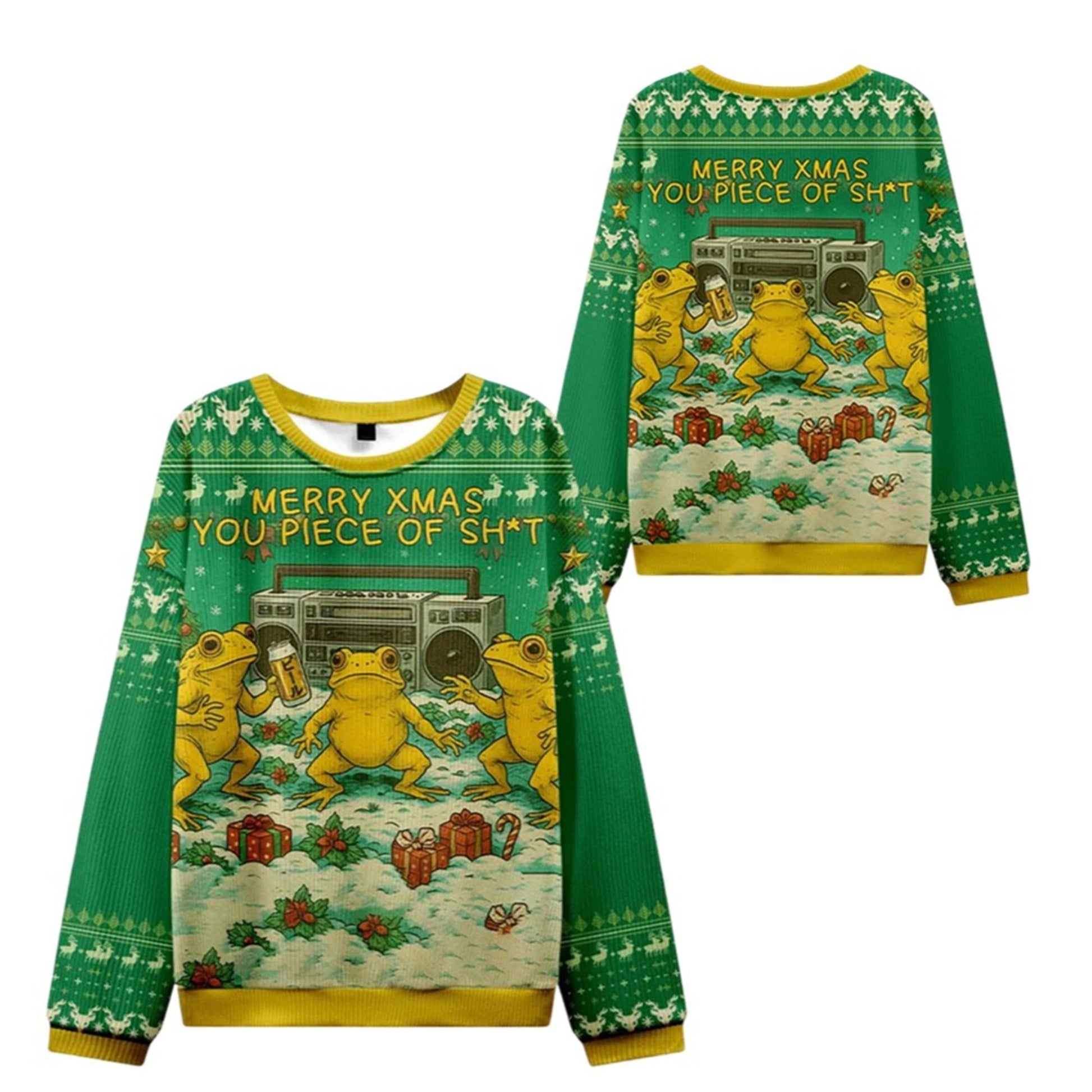 2026 Christmas Froggy Xmas Mayhem Ugly Sweater - Moonbestprint