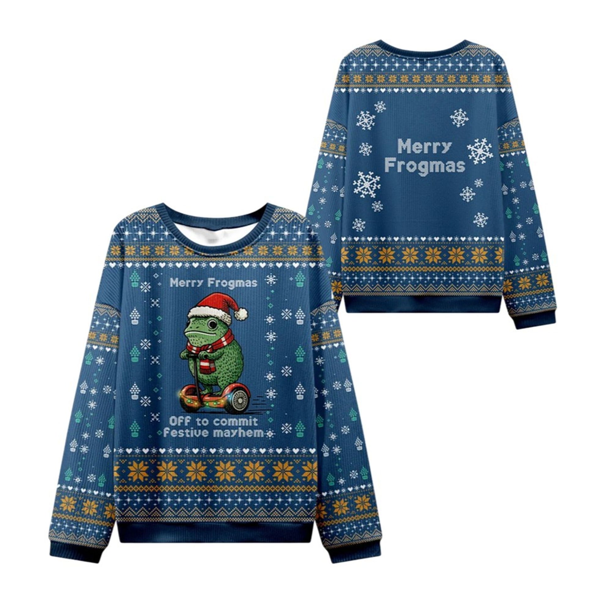 2026 Christmas Frogmas Mischief Ugly Sweater - Moonbestprint