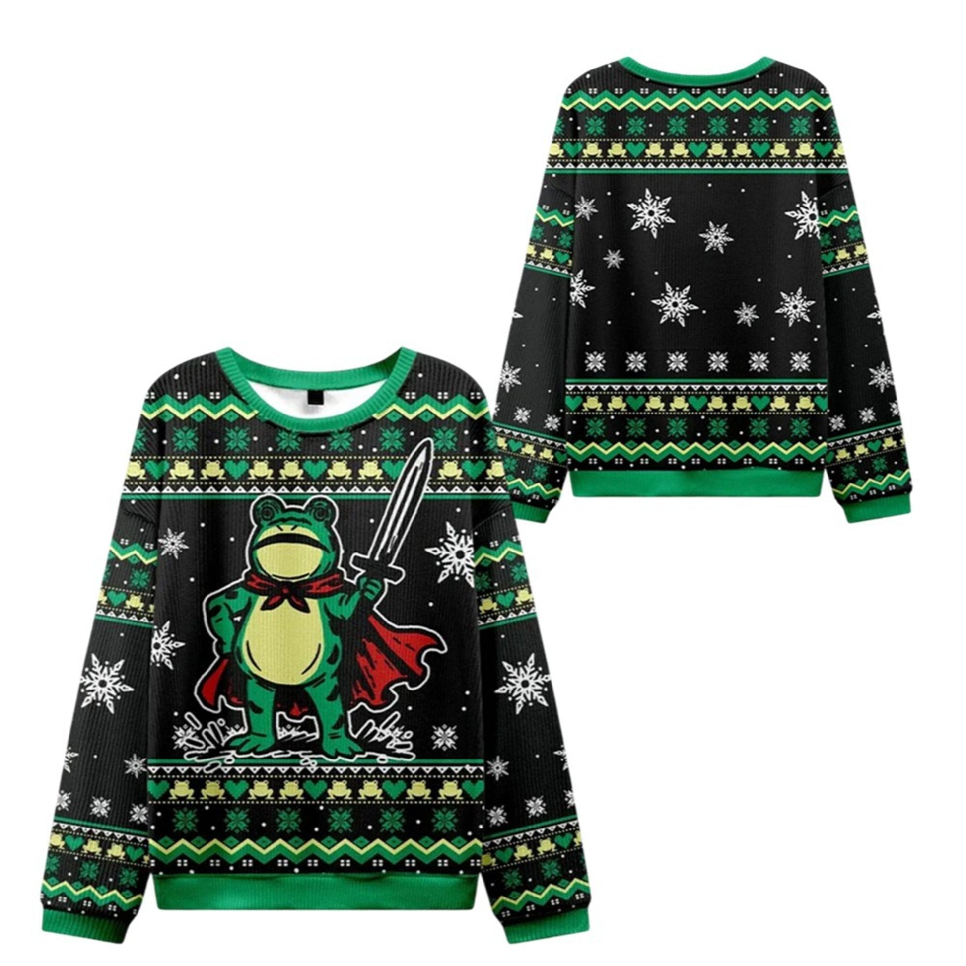 2026 Christmas Funny Frog Warrior Ugly Sweater - Moonbestprint