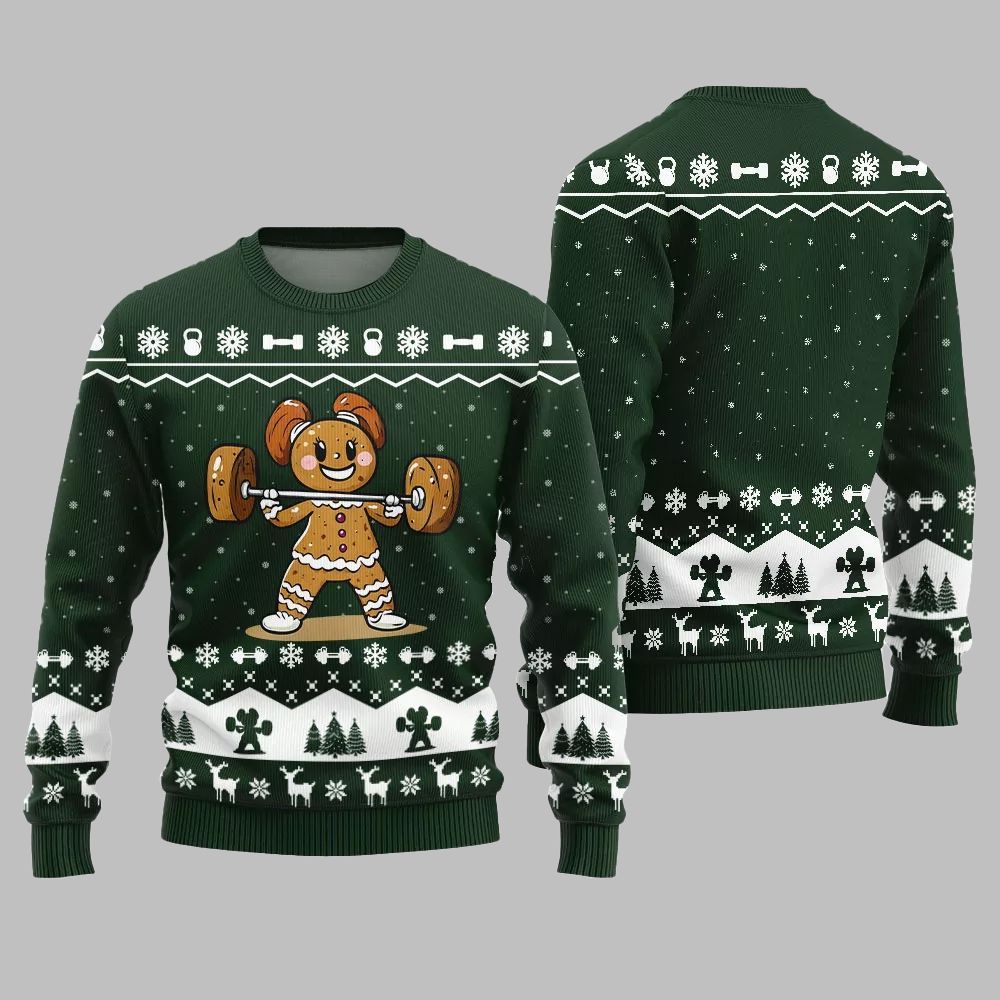 2026 Christmas Funny Gym Ugly Christmas Sweater - Moonbestprint