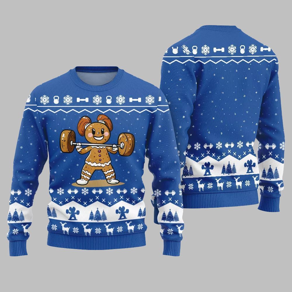 2026 Christmas Funny Gym Ugly Christmas Sweater - Moonbestprint