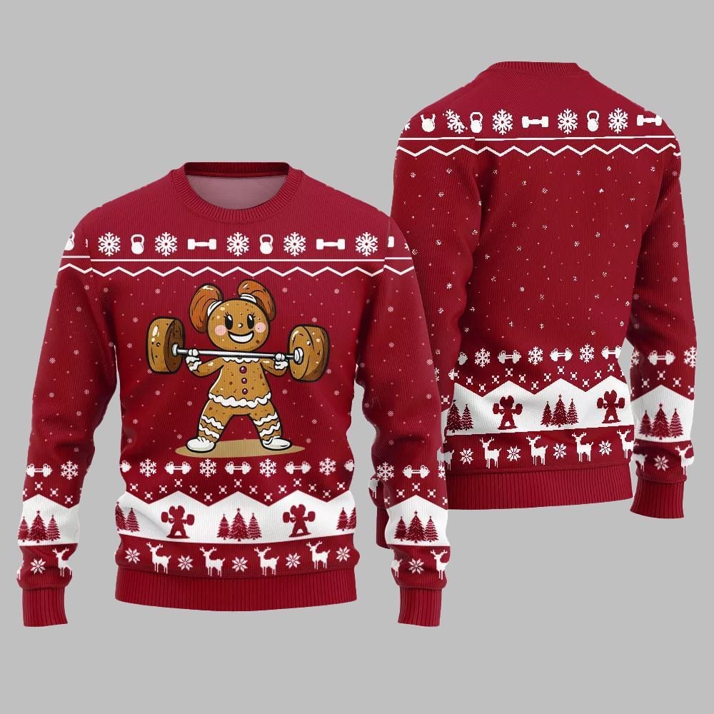 2026 Christmas Funny Gym Ugly Christmas Sweater - Moonbestprint