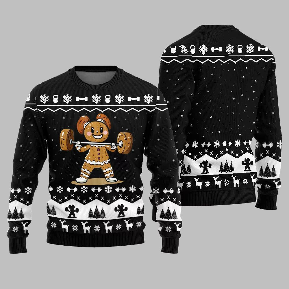 2026 Christmas Funny Gym Ugly Christmas Sweater - Moonbestprint