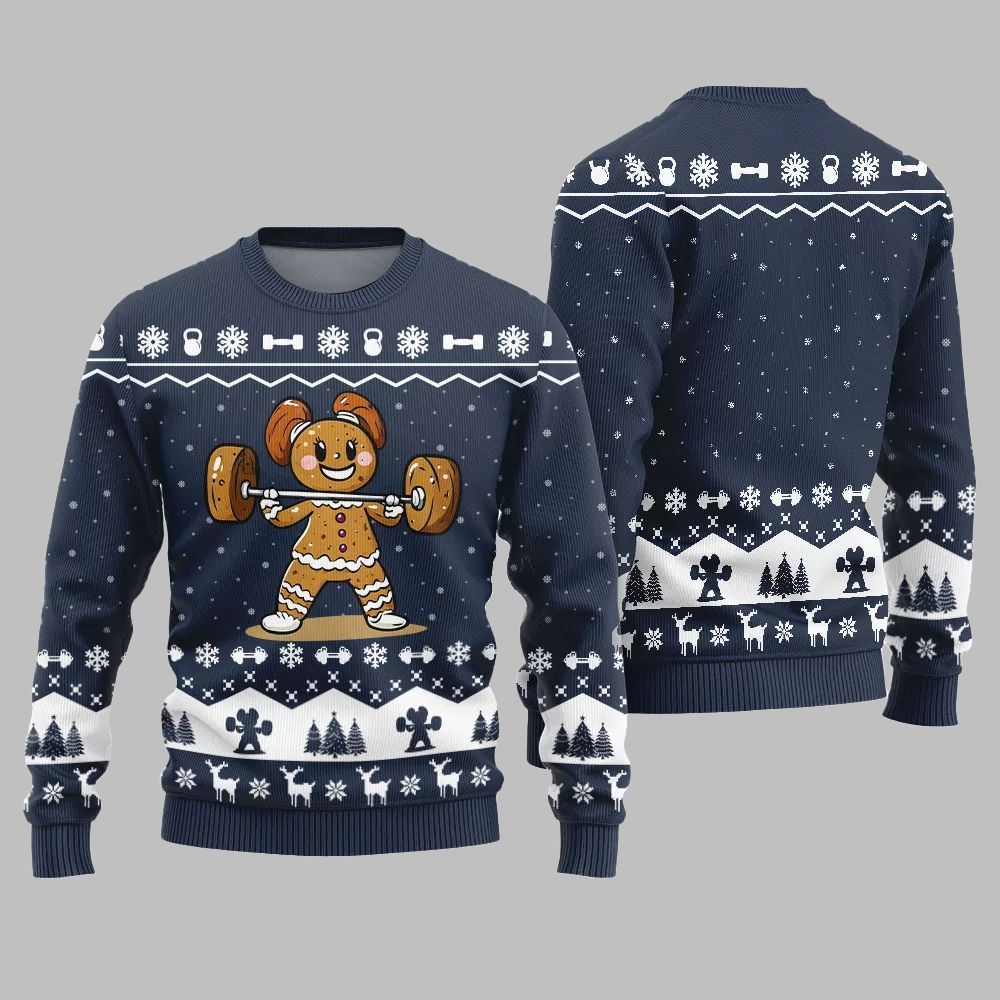 2026 Christmas Funny Gym Ugly Christmas Sweater - Moonbestprint