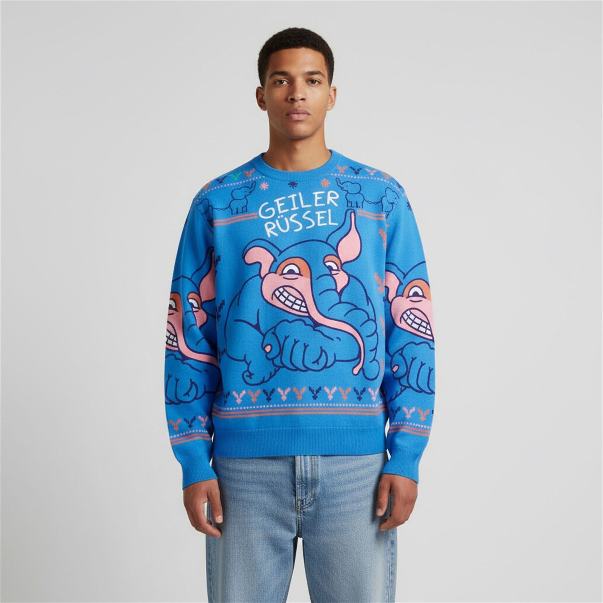 2026 Christmas Geiler Russel Ugly Sweater - Moonbestprint