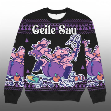 2026 Christmas Geiler Sau Ugly Sweater - Moonbestprint